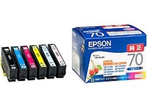 ［EPSON］インクカートリッジ (70) IC6CL70 6色パック