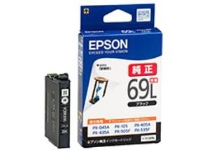 ［EPSON］インクカートリッジ (69) ICBK69L 増量ブラック