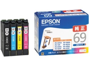 ［EPSON］インクカートリッジ (69) IC4CL69 4色パック