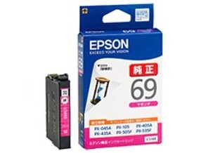 ［EPSON］インクカートリッジ (69) ICM69 マゼンタ