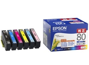 ［EPSON］インクカートリッジ (80) IC6CL80