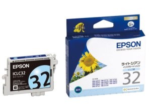 ［EPSON］インクカートリッジ (32) ICLC32 ライトシアン