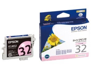 ［EPSON］インクカートリッジ (32) ICLM32 ライトマゼンタ