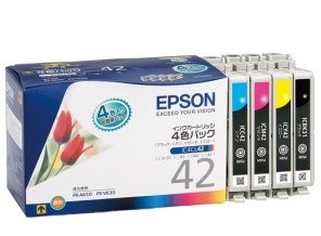 ［EPSON］インクカートリッジ (42) IC4CL42 4色パック