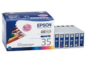 ［EPSON］インクカートリッジ (35) IC6CL35 6色パック