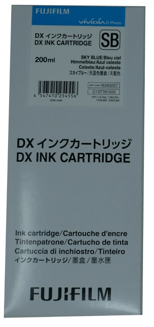 ［富士フイルム］DX100 インクカートリッジ スカイブルー