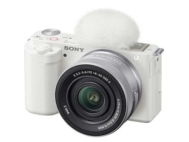 ［SONY］デジタル一眼カメラ VLOGCAM ZV-E10K ホワイト パワーズームレンズキット