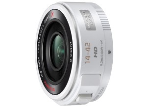 ［Panasonic］D一眼レンズ H-PS14042-W ホワイト