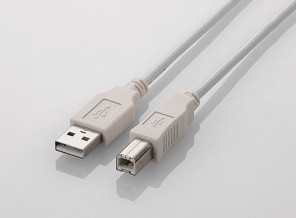 ［エレコム］U2C-BN10WH USB2.0ケーブル