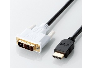 ［エレコム］DH-HTD10BK HDMI-DVIケーブル