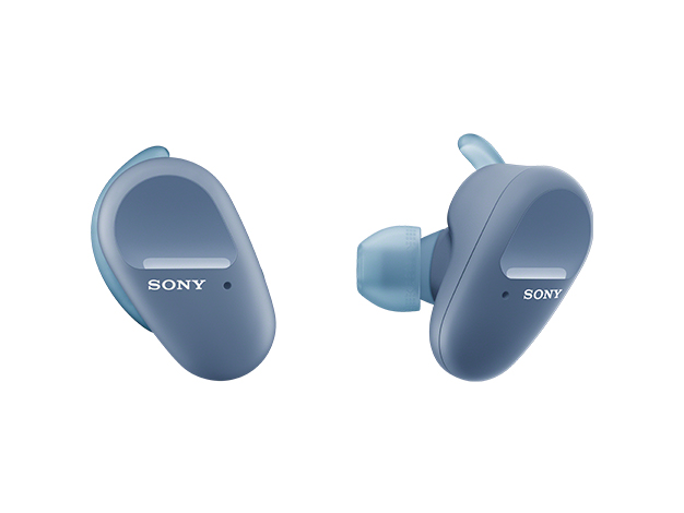 ［SONY］WF-SP800N ワイヤレスノイズキャンセリングステレオヘッドセット ブルー
