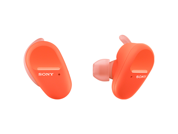 ［SONY］WF-SP800N ワイヤレスノイズキャンセリングステレオヘッドセット オレンジ