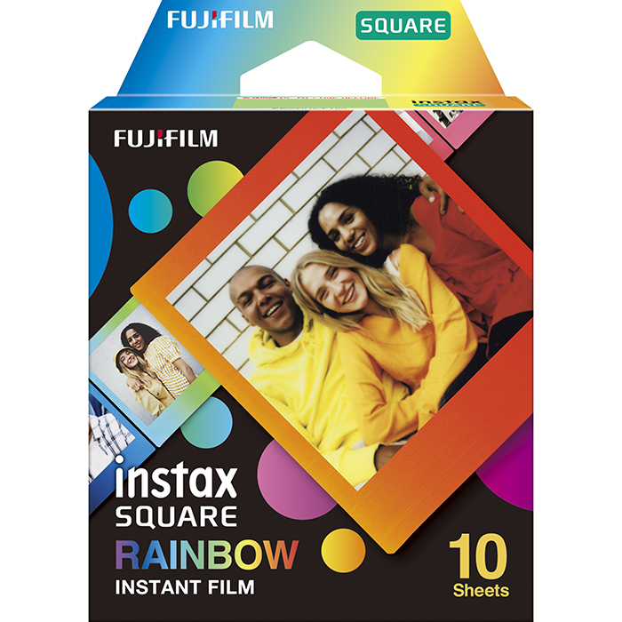 ［富士フィルム］インスタントフィルム instax SQUARE レインボー 10枚入