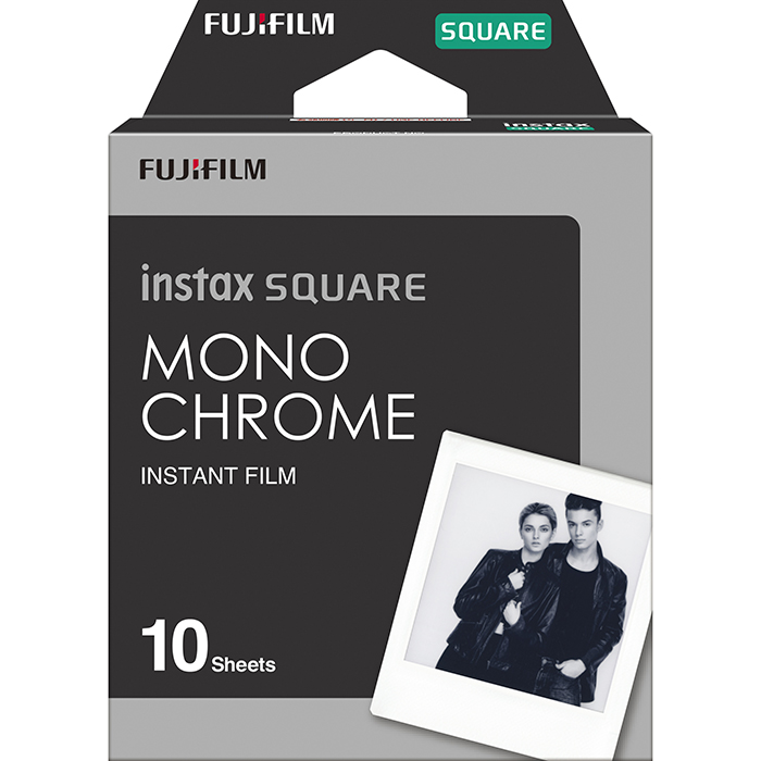 ［富士フィルム］インスタントフィルム instax SQUARE モノクローム 10枚入