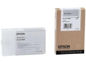 ［EPSON］インクカートリッジ (36) ICLGY36A　ライトグレー