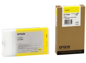 ［EPSON］インクカートリッジ (39) ICY39A イエロー 220ml