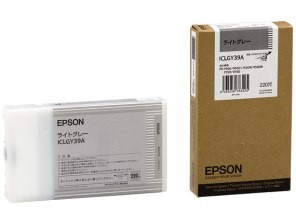 ［EPSON］インクカートリッジ (39) ICLGY39A ライトグレー 220ml