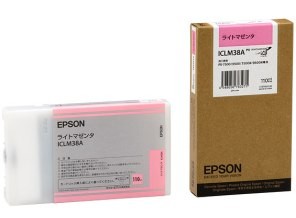 ［EPSON］インクカートリッジ (38) ICLM38A ライトマゼンタ 110ml