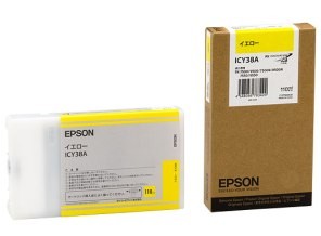 ［EPSON］インクカートリッジ (38) ICY38A イエロー 110ml
