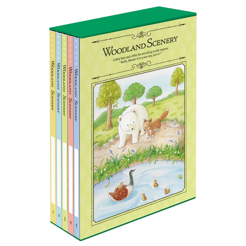 ［ナカバヤシ］5冊BOXポケットアルバム L判3段480枚 ウッドランドシーナリー