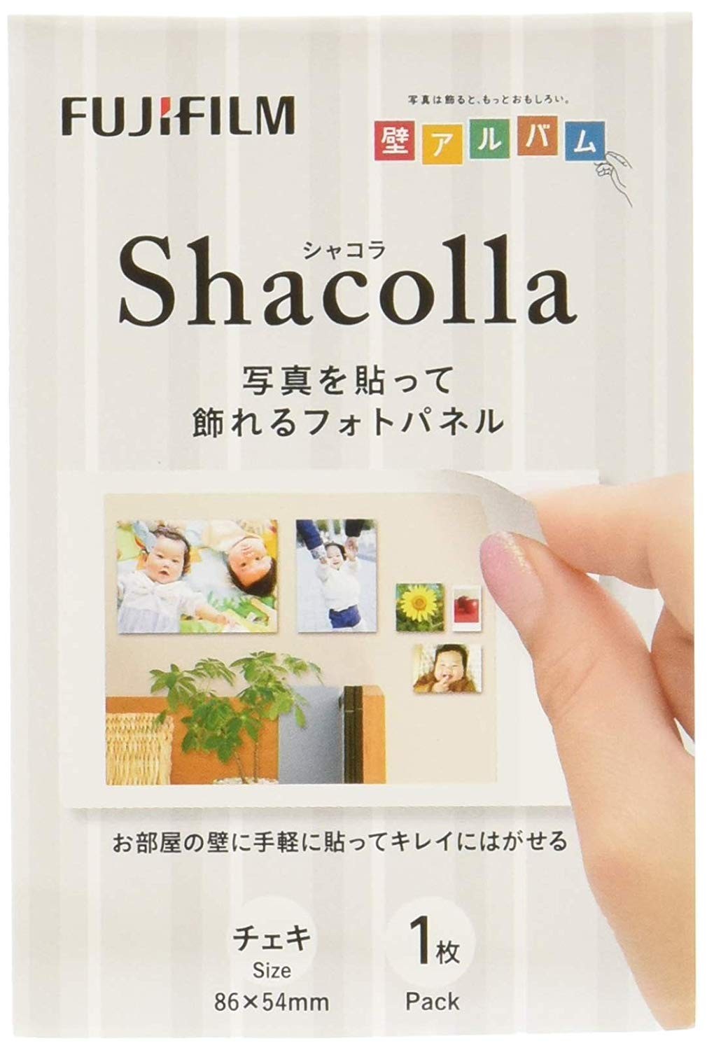 ［富士フイルム］シャコラ（shacolla） 1枚パック WD KABE-AL チェキS