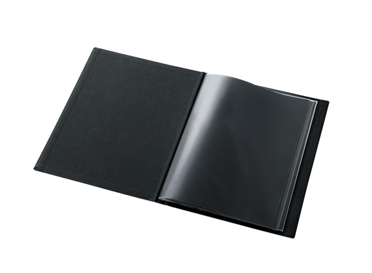 モノクローム クリアーファイル固定式 A4S ブラック PAM-132BK 【現品限り一斉値下げ！】
