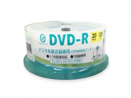 ［アーキサイト］VERTEX DVD-R DR-120DVX.20SN［24入］