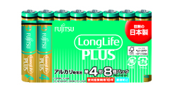 ［富士通］アルカリ乾電池 LR03LP(8S) 単4形 8本パック