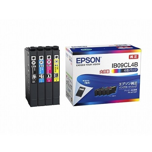 ［EPSON］IB09CL4B インクカートリッジ 大容量4色パック