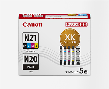 ［Canon］インクタンク XKI-N21(BK/C/M/Y)+XKI-N20 マルチパック