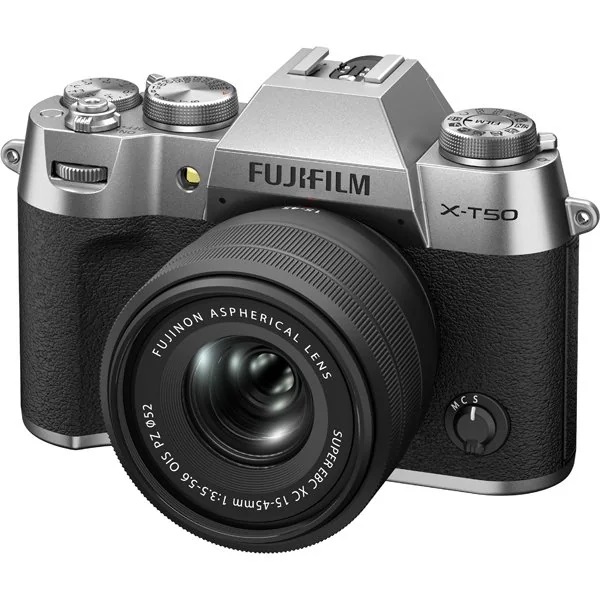 [富士フイルム] FUJIFILM X-T50 XC15-45mm レンズキット シルバー