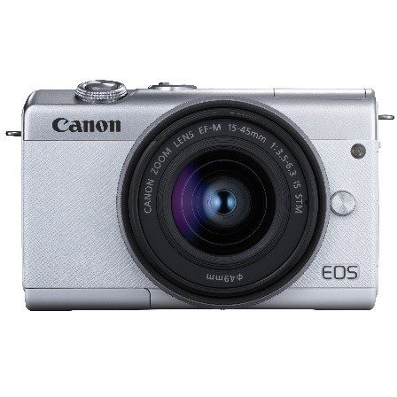 ［Canon］EOS M200 ホワイト EF-M15-45 IS STM レンズキット