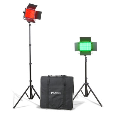 ［PHOTTIX］Phottix Kali50R RGB LED Light Twin Kit Set